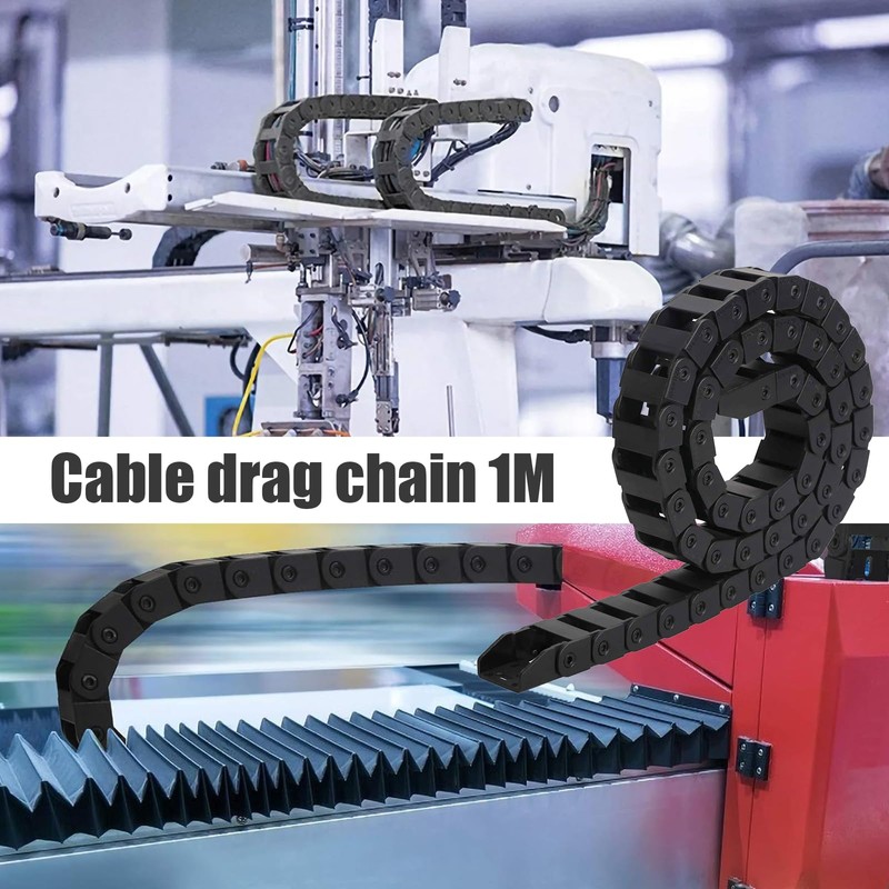 Weploda Energy Chain, Cable Drag Chain, Black Nylon Cable Drag