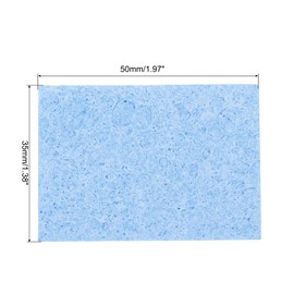 QUARKZMAN Pack of 25 Soldering Sponge 5 x 3.5 cm Rectangular Blue Cleaning Pads Replacement for Soldering Iron for Cleaning the Soldering Iron