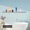 Unbranded 4 Pack 24-Inch Long Clear Acrylic Floating Shelves Wall