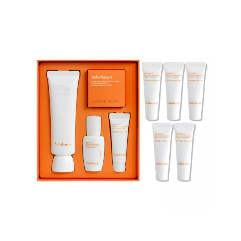Sulwhasoo 설화수 상백 선크림 50ml + 60ml 기획 세트 SPF50+