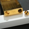 JTDunant Calories Brushed Lighter, Cling Sound, Adjustable Soft Flame Table