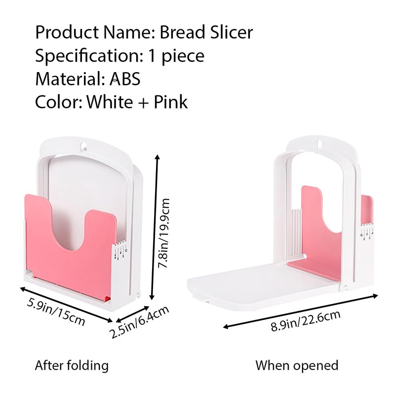 Bread Slicer for Homemade Bread, Bread Slicing Guide Adjustable Width,