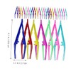 Minkissy 2sets Elegant Eyebrow Tweezers Set for Women Plastic Makeup