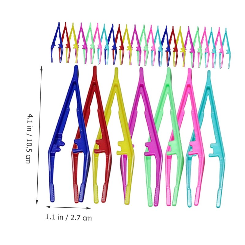 Minkissy 2sets Elegant Eyebrow Tweezers Set for Women Plastic Makeup