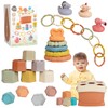 BYFWH 5 in 1 Montessori Baby Toys for 6-48 Months,Stacking