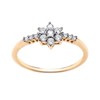 Old English Jewellers 9ct Yellow Gold on Silver Sparkling CZ