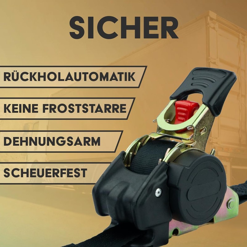 MCS Cargo Security Automatic Lashing Strap 200016001 Load Securing Strap