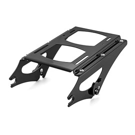 WeiSen Detachable Two-UP Tour Pak Pack Trunk Mount Rack Compatible with Harley Touring Road King Electra Glide Road Glide Street Glide 2009-2013 Black