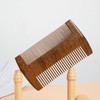 Pence & Moon Collective Green Sandalwood Double-Sided Beard Comb, Wide