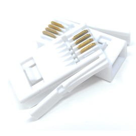 DRUT 10pcs BT 4 Way Wire 431A Telephone Crimp End Connectors