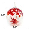 Red Tree of Life Glass Globe - Large 4.7 inch