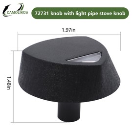 CAMOLIKOS Upgraded 72731 Knobs with Light Piping Cooktop Knob Replace for Gas Cooktop Stovetop Compatible with Dacor