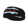 Cute Chicago Flag Running Headbands for Men Women Sports Sweatbands