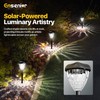 Ensenior 8-Pack Solar Lights Outdoor, Auto ON/Off 6500K LED Solar