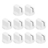 uxcell 10Pcs 6.4mm Shaft Hole Guitar Ampere Effect Pedal Knobs