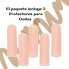 UNIVERSOENLÍNEA.COM Set 10 Protectores Para Dedo Silicona Resistente Elástico Dedal