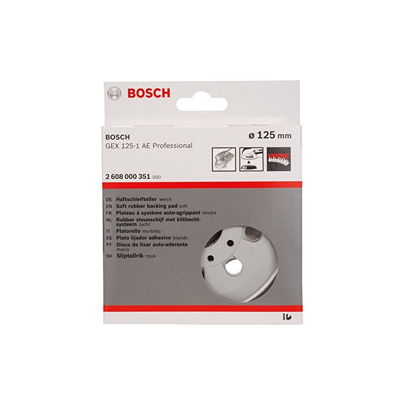 Bosch 2608000351 Grinding Plate Extra Soft 4.92In