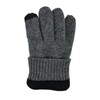BRUCERIVER Men Pure Wool Knitted Gloves with Thinsulate Lining Size