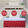 PureFit Wrap Around Ruffled Bed Skirt with Adjustable Elastic Belt