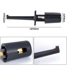 Alwonder Hackle Pliers for Fly Tying 10PCS, 8 Fly Hook Hackle Pliers, Plastic Long Tip Hooks Lures Tying Tool, Rapping Hackle Tools Fishing Clip(Green)