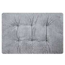 Fuzzy Deluxe Pet Beds, Super Plush Dog or Cat Beds Ideal for Dog Crates, Machine Wash & Dryer Friendly (15" x 23", S-Grey)