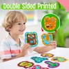 SpriteGru 26PCS Kids Lacing Cards, 26 Double Sided Uppercase Sewing