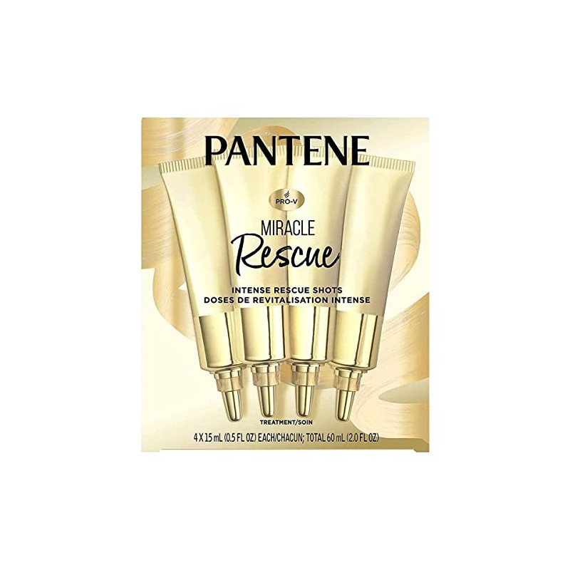 Pantene Miracle Intense Rescue Shots Tratamiento para el cabello seco,
