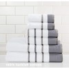 Great Bay Home 6-Piece Luxury Hotel/Spa 100% Turkish Cotton Striped