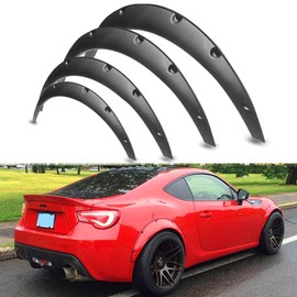 4Pcs 3.5 inch/890mm Universal Flexible Car Fender Flares Extra Wide Body Wheel Arches