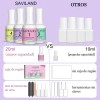 Saviland Dip Powder Liquid Set, Base Top Coat, Activator 4pc