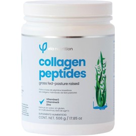 ela nutrition | Collagen peptides | Péptidos bioactivos de colágeno hidrolizado de libre pastoreo + vitamina C + L-optizinc + vitamina D | Grass Fed – Pastured Raised | 505 gramos (33 porciones)