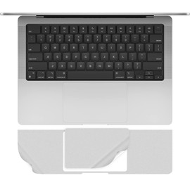 CaseBuy Palm Rest Cover Protector Skin Compatible with 2022 2021 MacBook Pro 14 inch Model A2442 M1 Pro or M1 Max Chip Accessories Skin, Silver