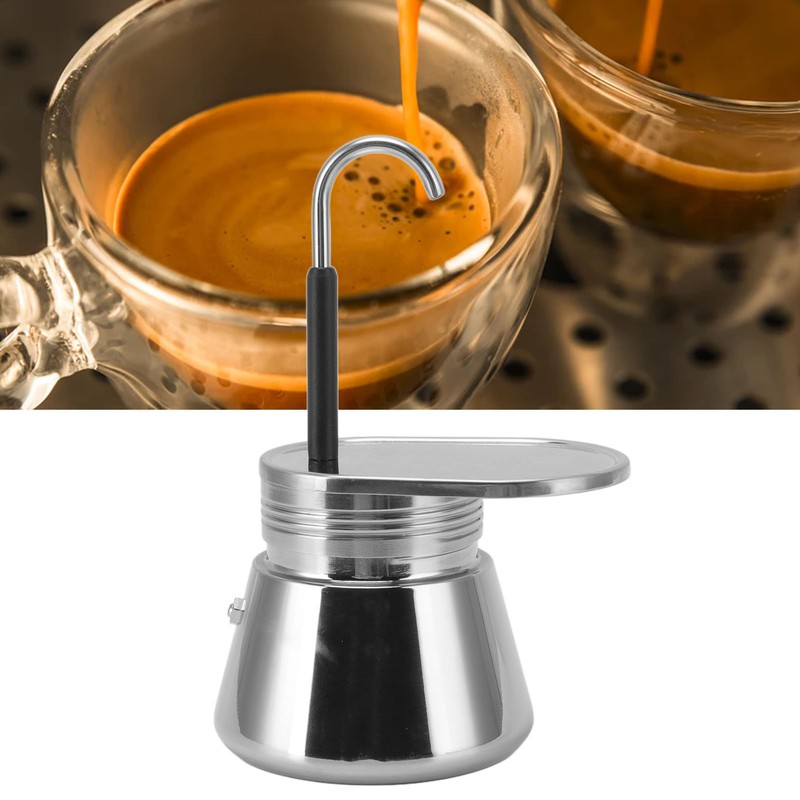 Moka Pot Stainless Steel Italian Type DIY Large Capacity Light
