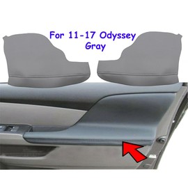 BuliBoao Door Panel Armrest Cover Replacement Gray Compatible with Honda Odyssey 2011-2017 Microfiber Leather