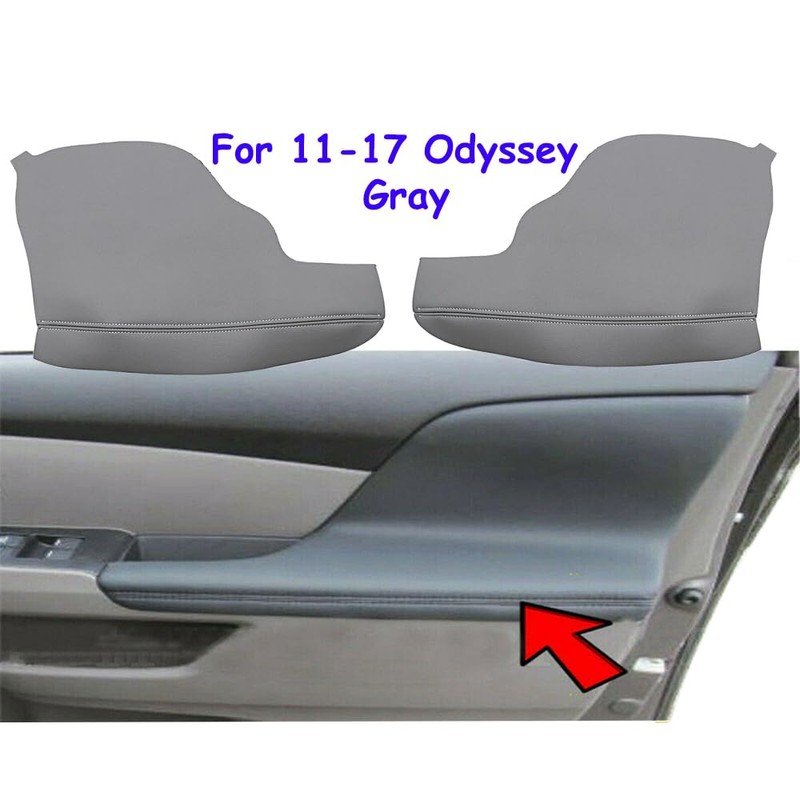 BuliBoao Door Panel Armrest Cover Replacement Gray Compatible with Honda