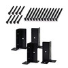 4 Pcs Adjustable Deck Post Anchor Brackets Kit Fits 1.5x1.5,