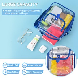 SPODEARS Clear Bag Stadium Approved Crossbody Purse, Clear Tote Bag for Concert Festival Sport Games Events Venues