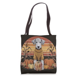 Pumpkins, Leaves and Poodles Cute Dog Fall Tote Bag