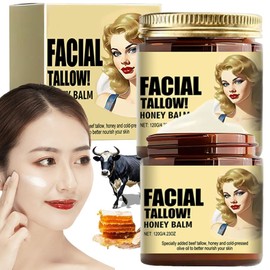 Crema de Cebo de Res Para la Cara, de Res Para la Cara, Crema de Cebo de Res Para la Cara, Organic Beef Tallow for Skin, Tallow and Honey Balm (240 FI OZ, Cebo de Res Para la Piel)