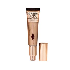 Charlotte Tilbury Beautiful Skin Medium Coverage Hydrating Foundation - Buildable Liquid Makeup for Instant Glow, Plumping Hydration & Lasting Skincare Benefits - 6 Cool