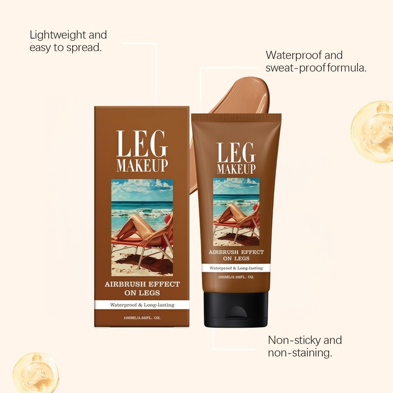 100ML Long Wear Waterproof Concealer,Leg Makeup Coverage,Waterproof Body Foundation&Bo-dy Concealer,Leg