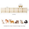 HACHIKITTY (6 Panel) Wooden Freestanding Dog Gates for The House,Dog
