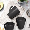 Teivio 12 Pack Wheat Straw Cups with Handle,Plastic 13.5 oz
