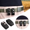 IronSeals 4 Pack Black Nylon Belt Keeper Buckle Clip with