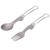 Camping Cutlery Set Camping Foldable Spoon Fork Portable Travel Tableware