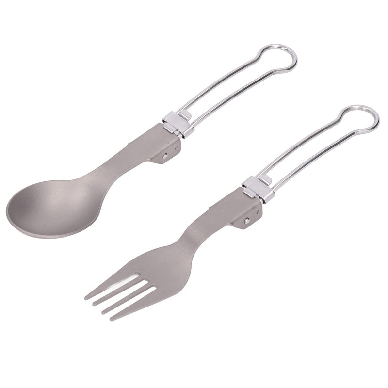 Camping Cutlery Set Camping Foldable Spoon Fork Portable Travel Tableware