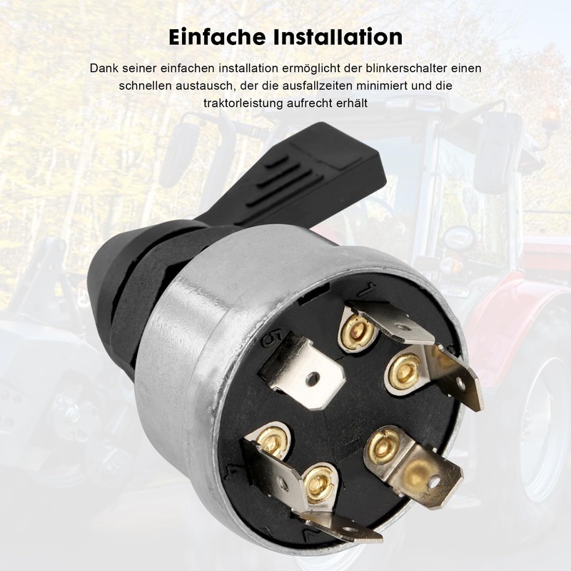 Indicator Switch for Agricultural Vehicles Replacement Part, 40 mm Diameter