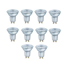 OSRAM Parathom PAR16 80 GU10 Spotlight 6.9 W = 80 W 575 lm 3000 Kelvin Nondim Set of 10