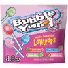 BUBBLE YUM Assorted Flavored Bubble Gum Filled Lollipops, Candy Bag,