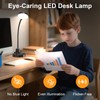 15W LED Desk Lamp with USB Charging Ports – Dimmable